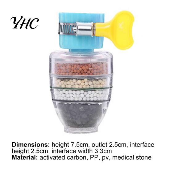 Faucet Filter Universal Interface 6 Layers Fine Filtering Water PP Reduce Impurities Tap Purifier for Home