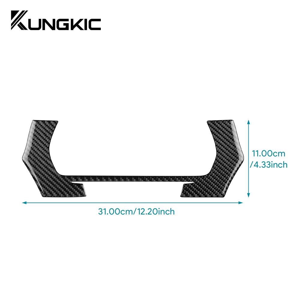 Real Soft Carbon Fiber Sticker for Acura ILX 2013 2014 2015 2016 2017 2018 2019 2020 2025 2025 Car Central Control Screen Trim