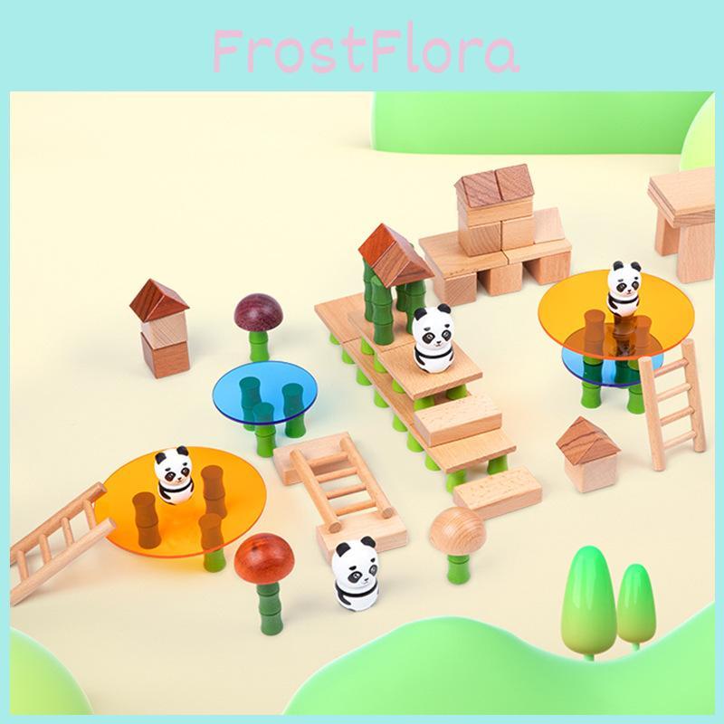 Bamboo Forest Panda Wooden Building Blocks For Kids Early Education And Creative Play
