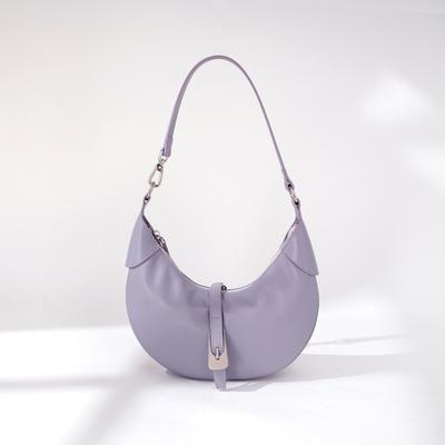 New Underarm Shoulder Bag Leather Niche Design Crescent Bag Cowhide Advanced Simplicity Versatile Simplicity