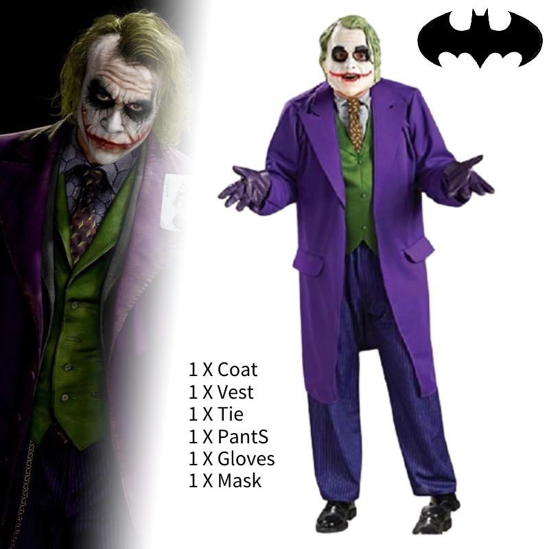 Beliebtes Joker Cosplay Kostüm für Halloween und Anime Conventions