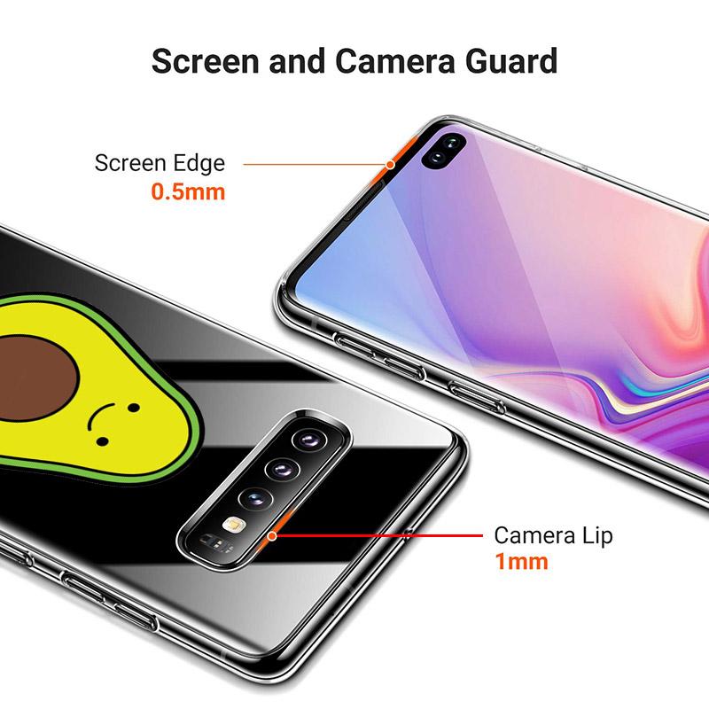 Cute Avocado Food For Samsung Galaxy Note 20 10 9 8 Plus Ultra Lite M31 M31S M10 M10S M20 M21 M30 Phone Case