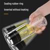 Minghui Quick-Open Double-Layer Glass Cup with Tea and Water Separation, Car-Mounted High-End Men's Cup.