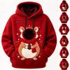 Felpa con cappuccio unisex alla moda a maniche lunghe con tasca per cane, felpa calda casual larga per l'uso quotidiano