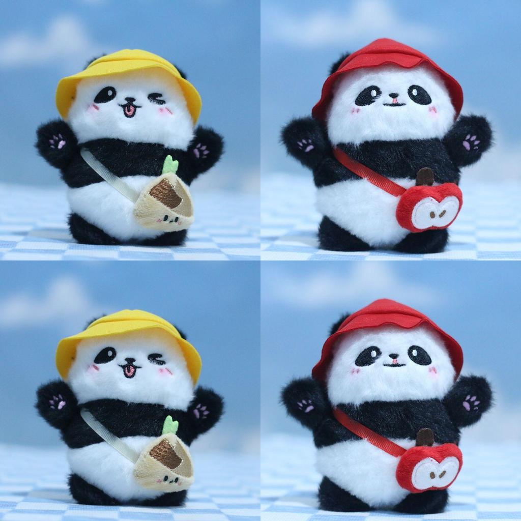 Charming Panda Plush Doll Keychain Perfect For Backpack Decoration And Collectibles
