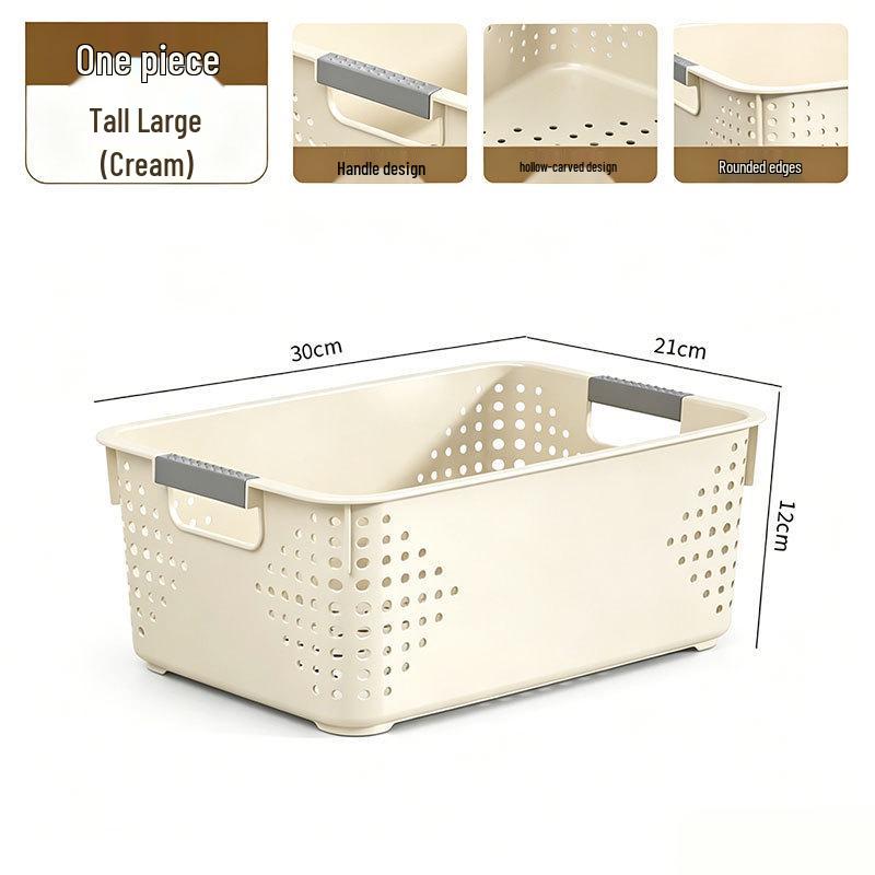 Thickened Plastic Desktop Storage Basket for Toys, Cosmetics, and Sundries