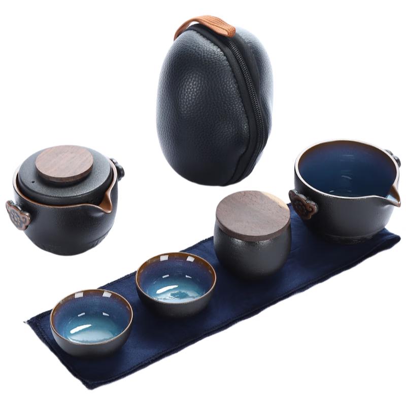 Wo Ding Express Travel Ceramic Kung Fu Tea Set