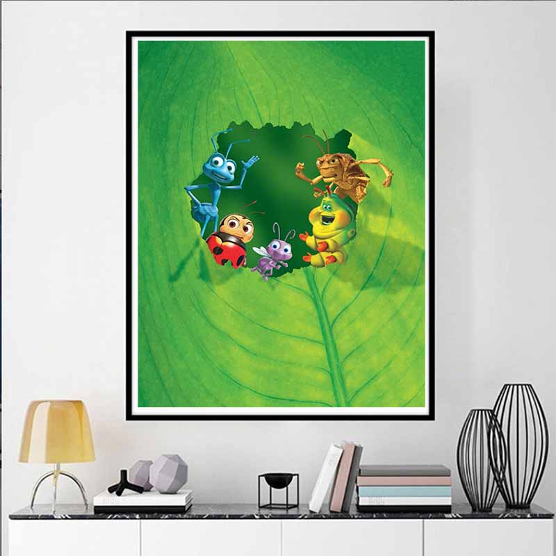 Disney 5D DIY Diamond Painting Bug Crisis Group Portrait Poster Illustration Full Round Diamond Mosaic Cartoon Embroidery Art Painting Home Decoration