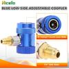 Adapter Refrigerant Quick Couplers 1/4" Male Port High/Low Side  Adapter Manual Couplers Car Air Tool Set A/C Refrigerants Manifold Gauge Hose Air Con