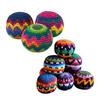Hand Knitted Hacky Sacks Colorful Crochet Footbag Juggling Balls for Beginners Soft Stress Reliever
