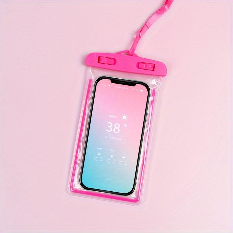 

1 шт. Чехол для телефона для активного образа жизни Защита для пляжа, плавания, снорклинга, каякинга, рафтинга и душа розовый