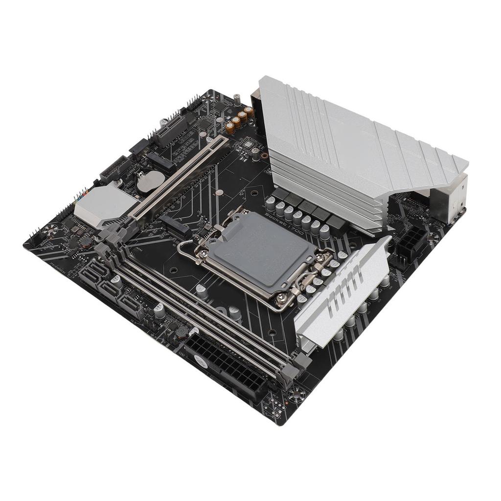 B760M K DDR4 Motherboard LGA1700 for Intel GEN12 13 Series MATX Mainboard with PCIe 4.0 M.2 Slot SATA3.0 USB 3.0 Aura