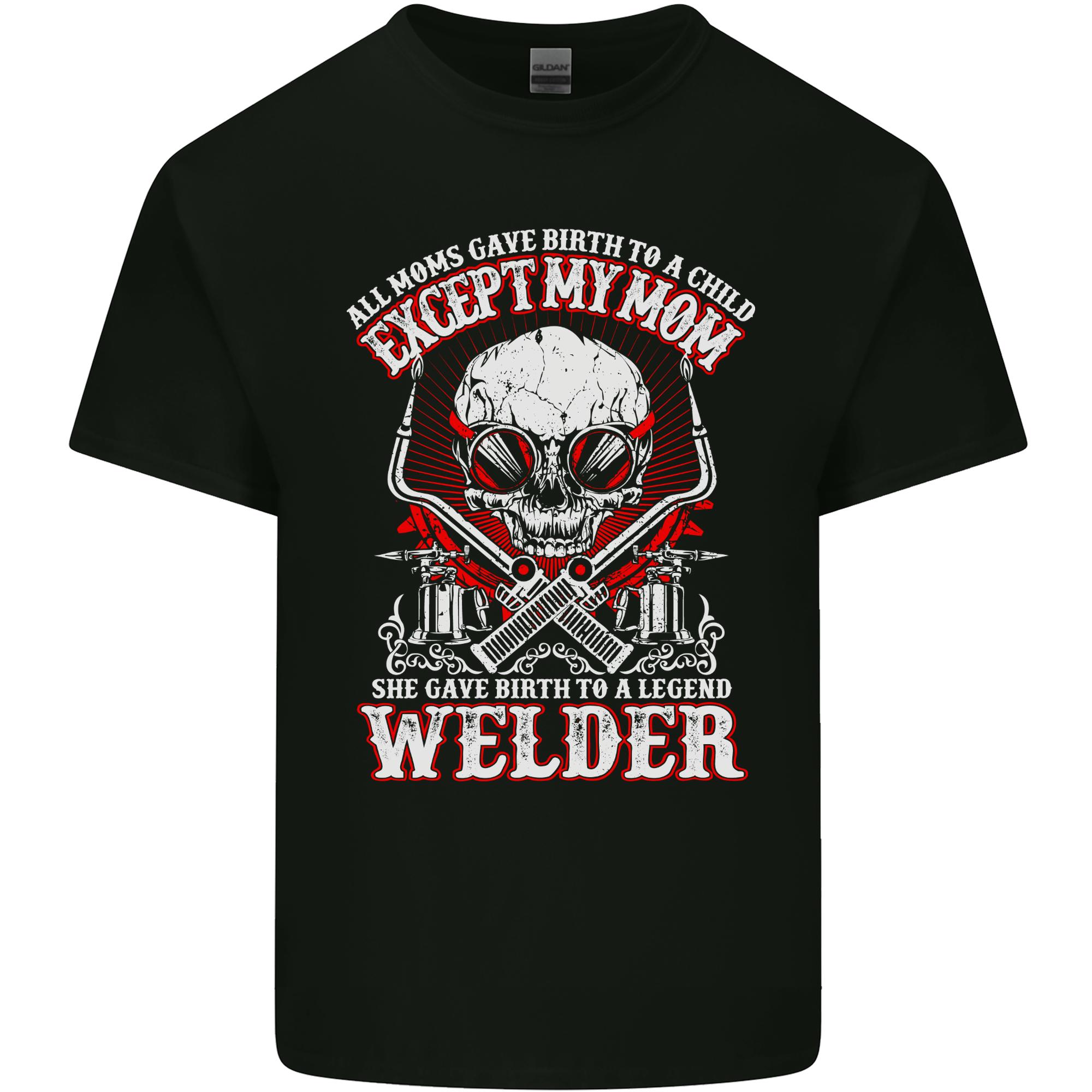 Welder Son Funny Welding Skull Mom Unisexs Light Cotton TShirt S