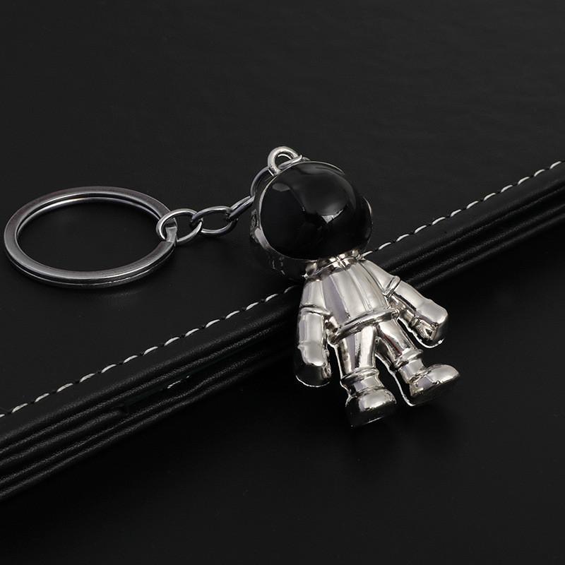 Metallic Astronaut Stylish Keychain Charming Gift For Business And Promotions