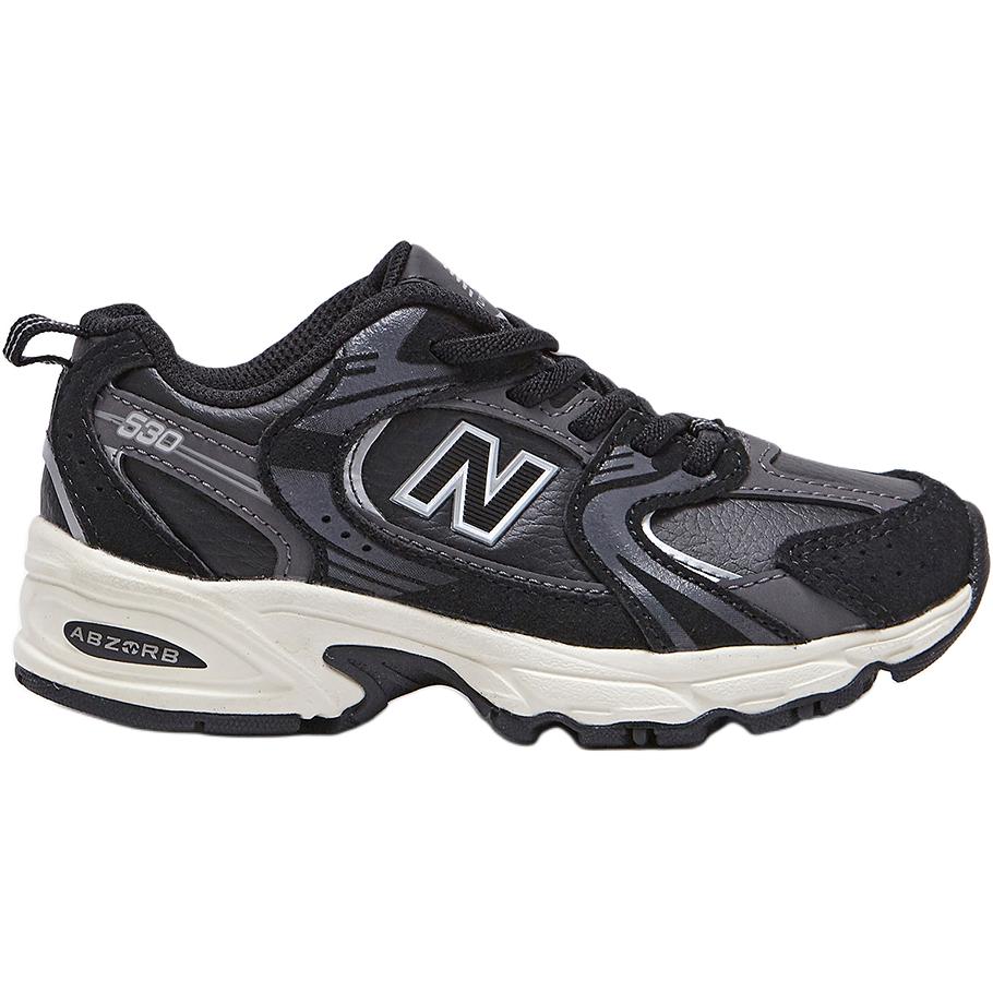 New Balance NB 530 Comfortable Versatile Shock Absorbing Durable Low Top Casual Shoes Kids Sneakers Black PZ530BMT