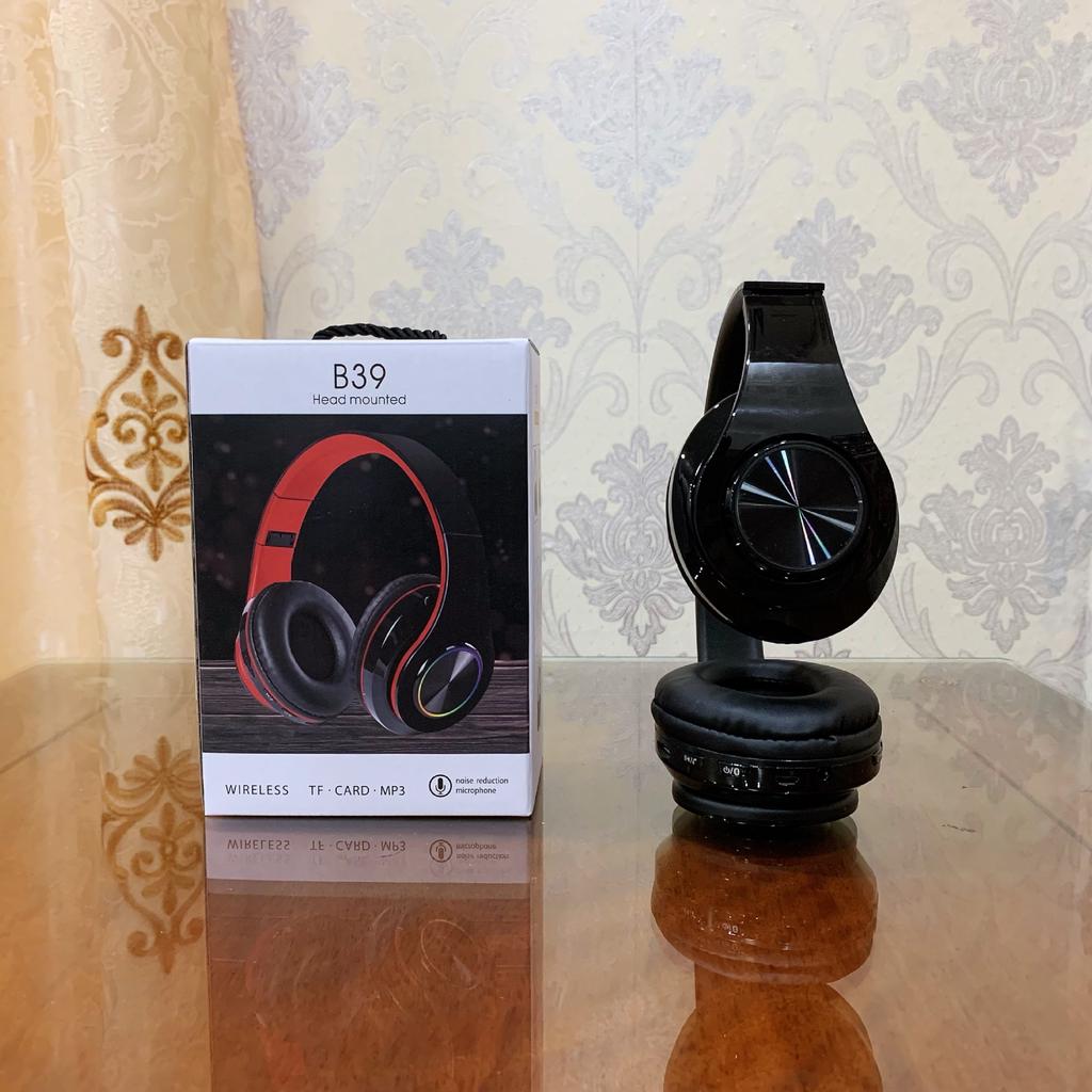 Wireless Bluetooth Headset Foldable Headphones HiFi Stereo Earphone With Mic Support SD Card FM For Xiaomi Iphone Sumsamg Phone