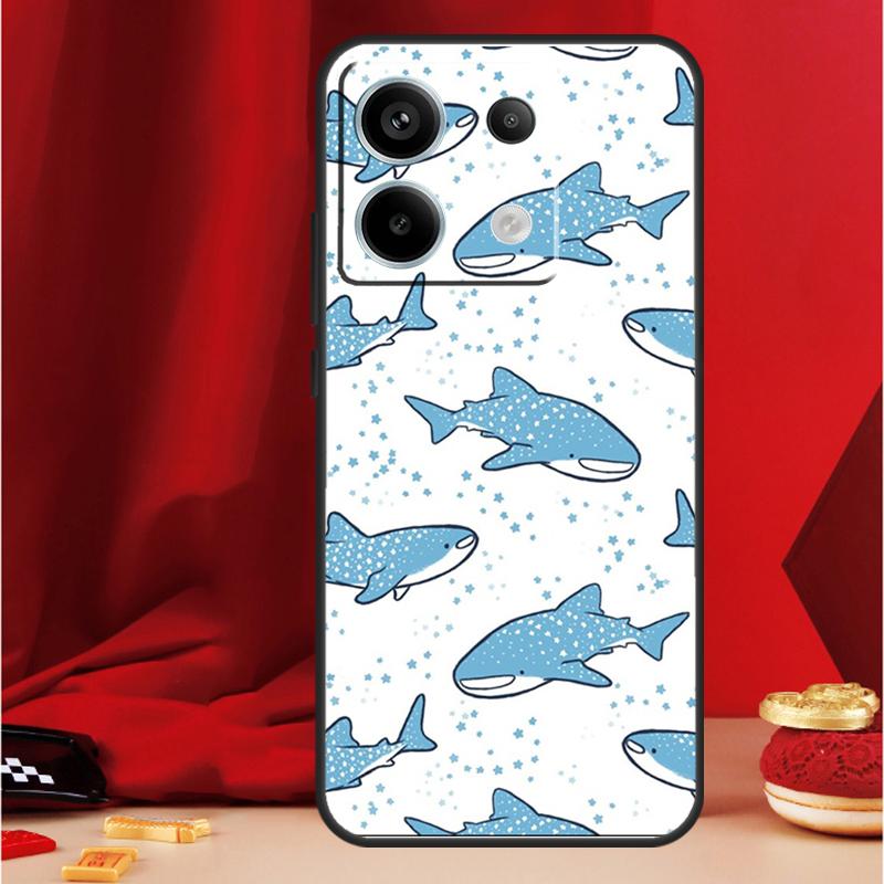 Walhai-Hülle für Xiaomi Redmi 13C 12 9C 10C 12C Redmi Note 13 9 10 11 12 Pro 9S 10S 11S 12S Hülle