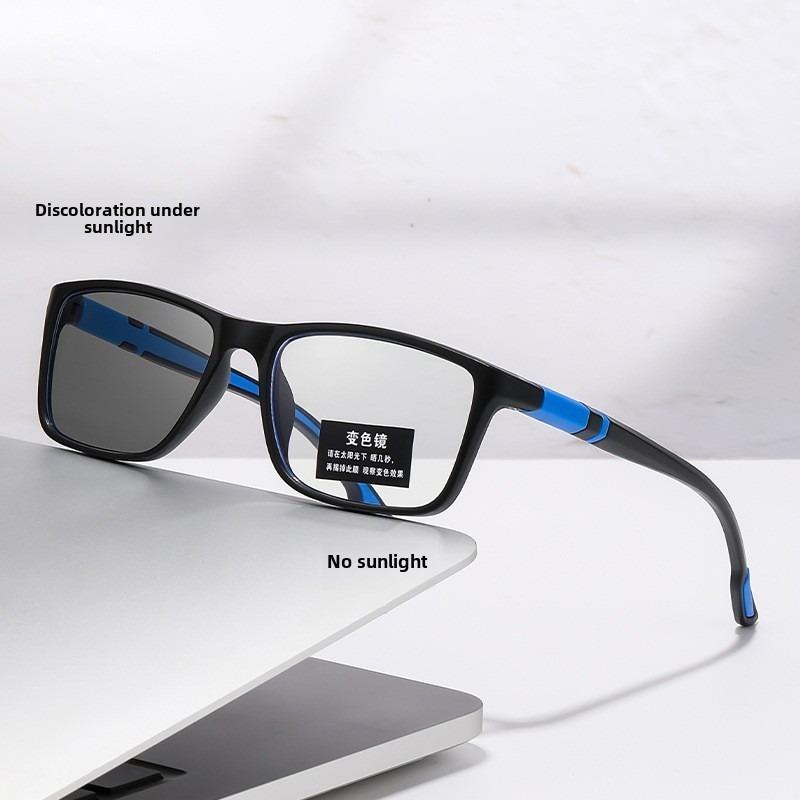 Fashion (0~+400°) Photochromic Anti Radiation Eyeglasses Light Weight Reading Glasses for Men and Women