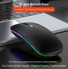 Dual Mode 2.4G Bluetooth Rechargeable Luminous Silent Wireless Mouse for Computer & Laptop