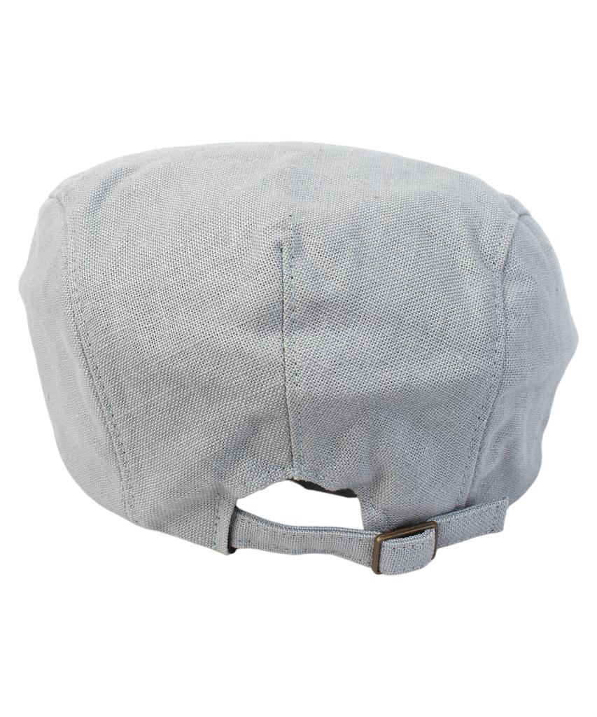 Simple Linen Light Gray Hunting Cap