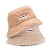 Cappello da pescatore invernale da donna in cashmere Teddy con ricamo a lettera