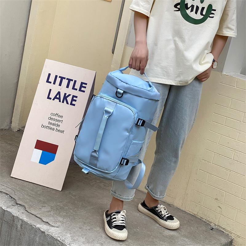 Multi-function Double Shoulder Travel Bag Dry and Wet Separation Swimming Fitness Bag with Shoe Compartment Yoga Bag
