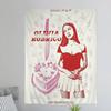 Singer OOlivia RRodrigo DIY Wall Tapestry Hanging Tarot Hippie Wall Rugs Dorm INS Home Decor