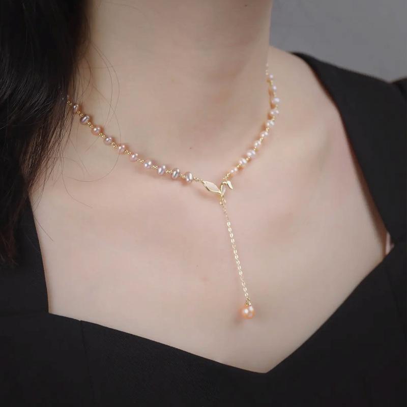 

Женская ниша двухцветная ниша премиум барокко светлое роскошное ожерелье ювелирные изделия натуральное ожерелье из пресной воды