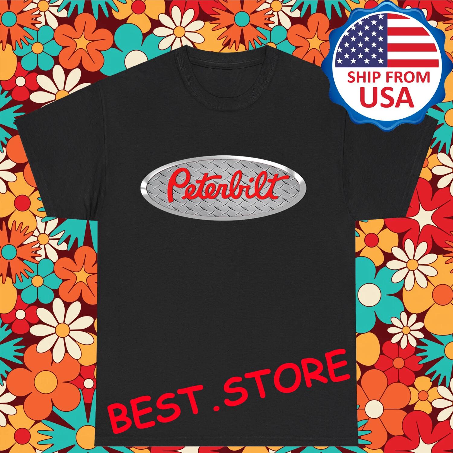 Peterbilt Truck Men s Black Size S-5XL 4XL