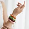 Gold Tone Clasp Charm Bracelet Colorful Ins Style Fruit Beaded Beaded Wrist Jewelry  Gift for Girls
