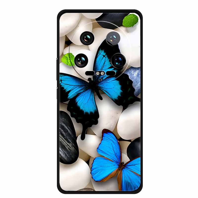 For Xiaomi 14 Ultra 5G Case 6.73''Animals Painted Silicone Soft TPU Coques for Xiaomi 14Ultra Shockproof Cover Shells Cool Wolf