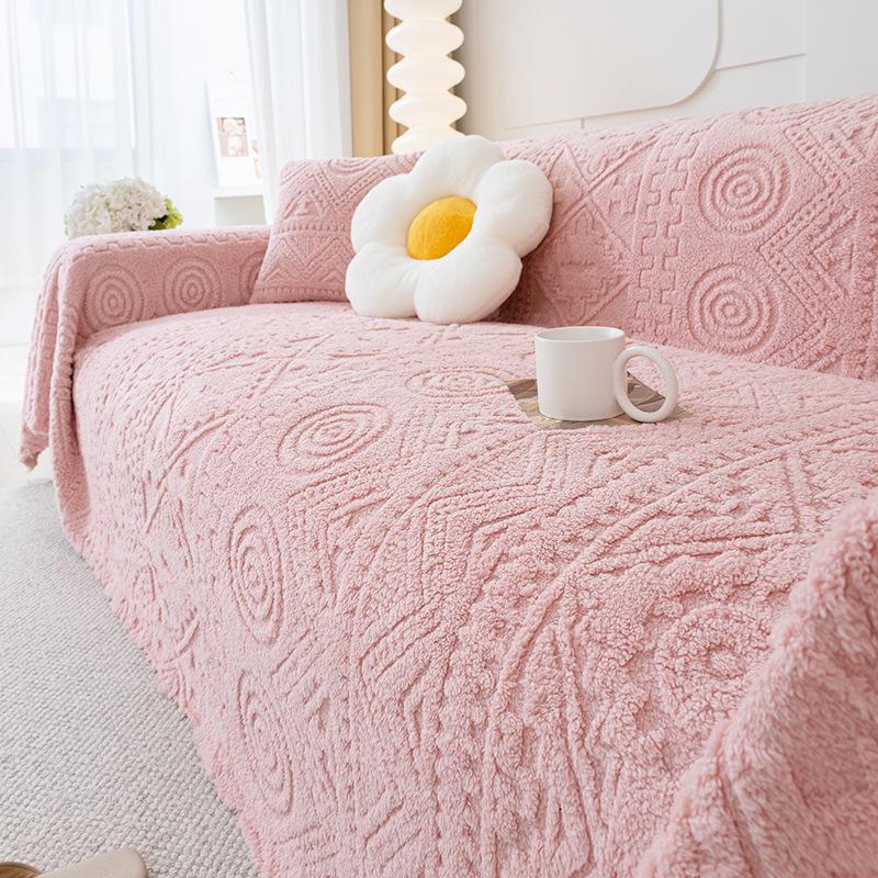 Simple Roman Holiday Plush Sofa Towel Living Room All-Inclusive Universal Dust Cover Nap Blanket Blanket