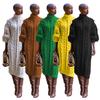 TS1229 Women's Casual High Neck Slit Knit Maxi Dress