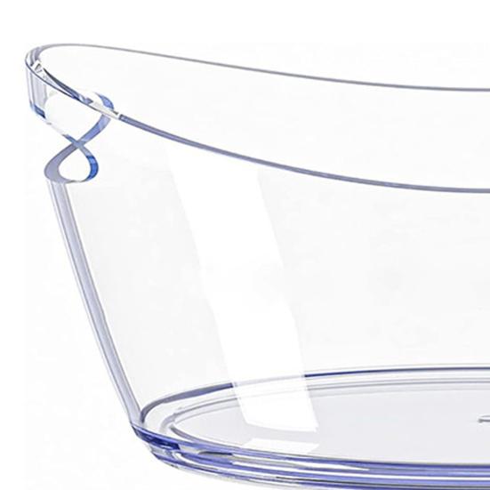 5.5L Ice Wine Barrel for Parties Transparent Champagne Beverage Bucket with Scoop Easy to Clean Drinks Buckets