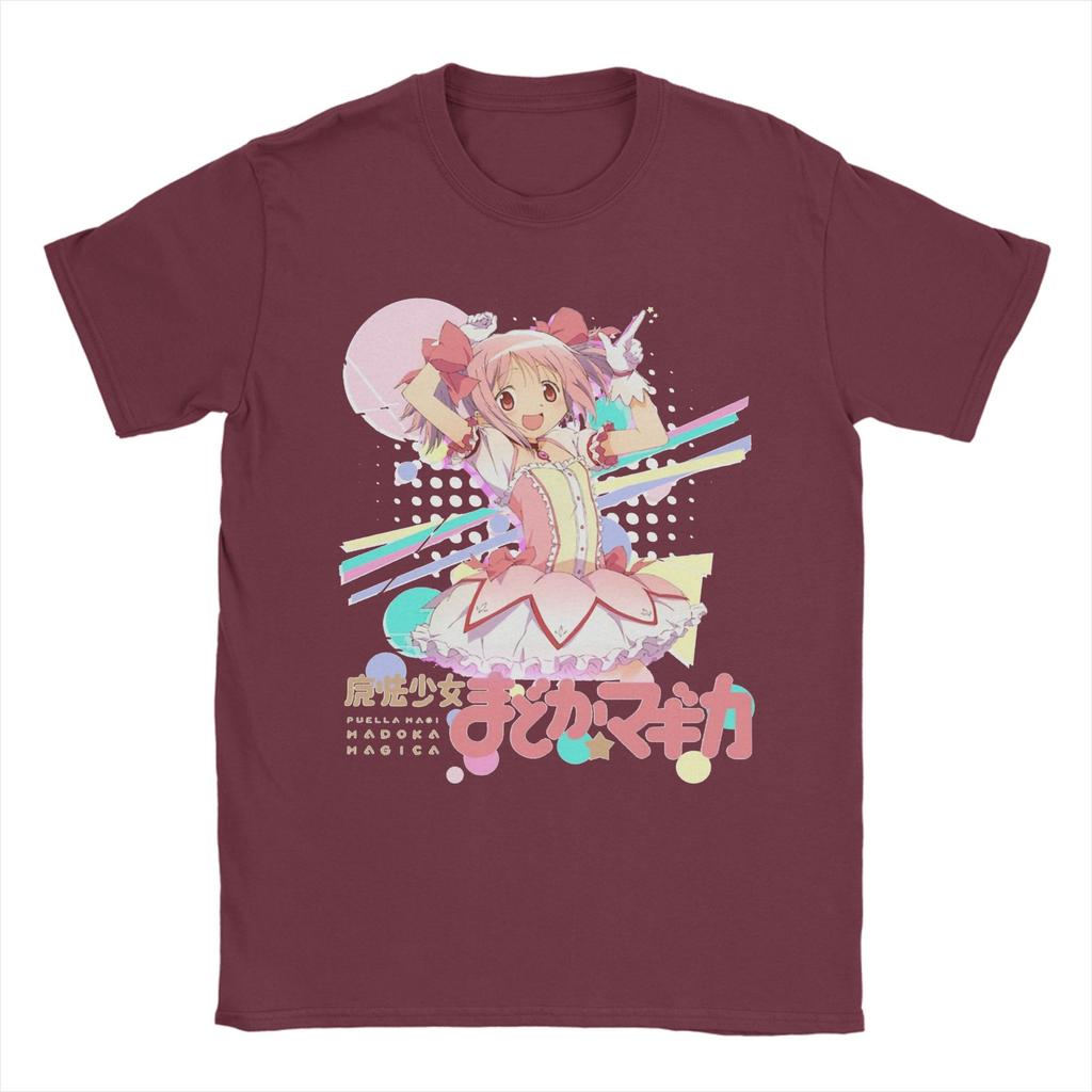 Mahou Shoujo Madoka Trička Unisex Puella Magi Madoka Magica Anime Čistá Bavlna Tričko Kulatý Výstřih Krátký Rukáv Trička Oblečení
