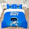 Astro Bot Adventure Print 3Pcs Bedding Setduvet Cover With 2 Bedropillowcase Home Birthday Gift