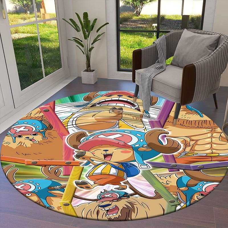 One Piece Tony Tony Chopper Ronde Vloerkleed Tapijt Kleed Voor Woonkamer Slaapkamer Bank Speelkamer Decoratie Antislip Vloermat