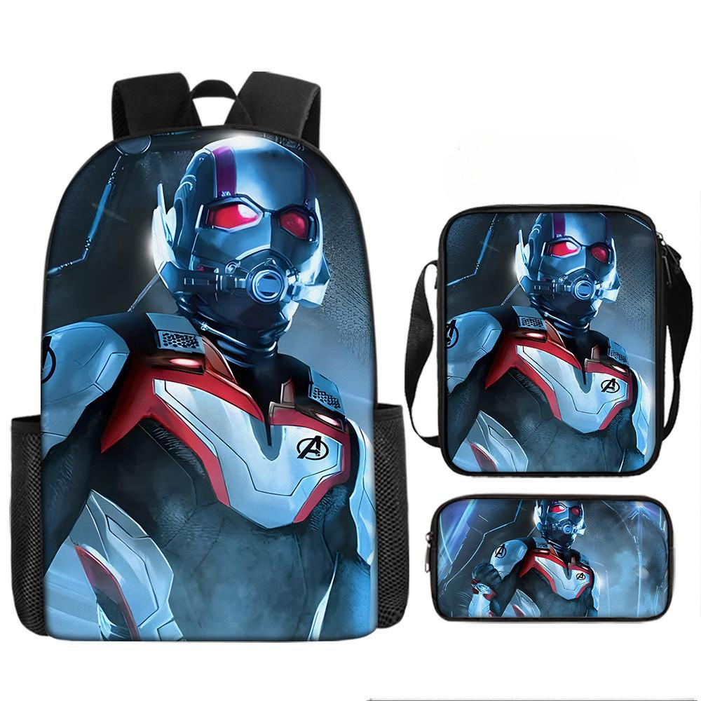 Printed Avengers The Backpack Set Oxford Fabric Pencil Case Essentials School