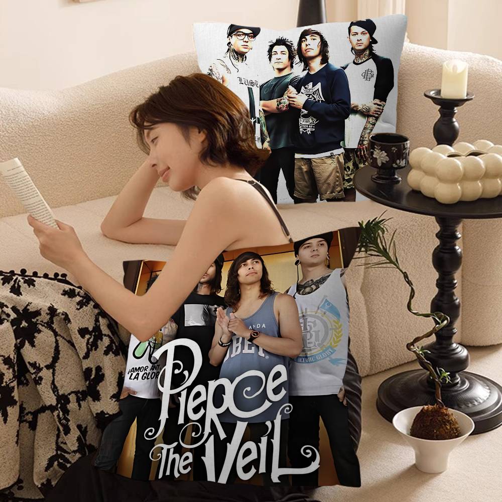 Rock Band P-Pierce The V-Veil Personalized Pillow Cover Kids Bedroom Wild Party Decor Pillowcase Kid Birthday Shower Gift