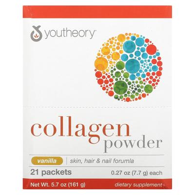 Kollagenpulver, Vanille, 21 Beutel, 0,27 oz (7,7 G) Jeder