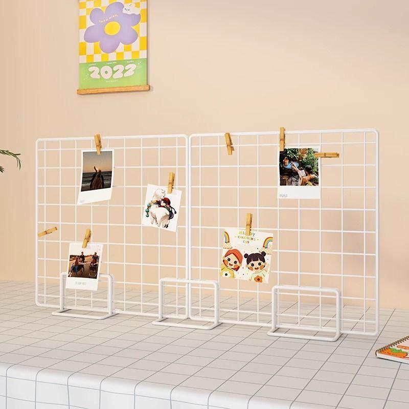 Kindergarten Art Display Wire Stand: Shelf, Photo Hanger & Accessories
