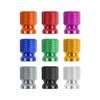 Exquisite Aluminum Knurled 12mm Valve Cap for Cars & Motorcycles