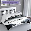 3pcs Custom Name Fast and Furious Set,Includes 1 Duvet Cover and 2 Pillowcases,All-season Bedroom Decor