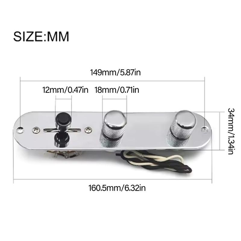 Push Pull Control Plate Wiring Professional Musician Tool for Guitarists Desiring Multiple Tone and Performances