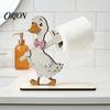 Decorazione Casa Decorativa Regalo Animali Divertenti Portarotolo di Carta Igienica in Legno, Decorazione Bagno Animale 3D, Carino Cartone Animato Stile Rustico Porta Rotolo Autoportante
