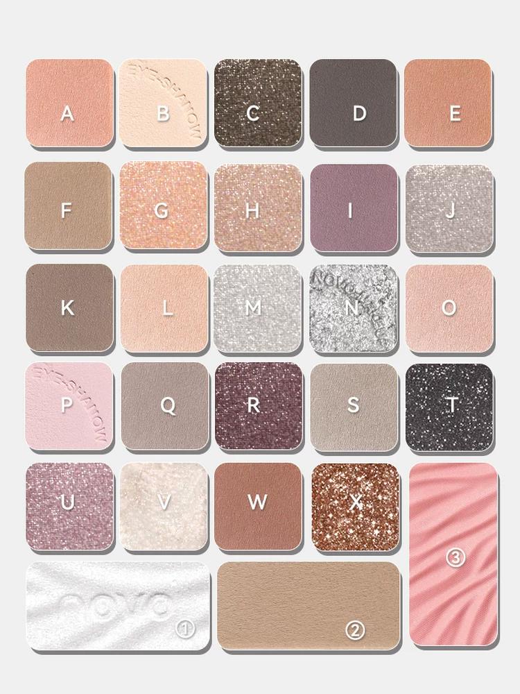 Novo Ice Eye Shadow Matte Waterproof Eighteen Xiaohongshu