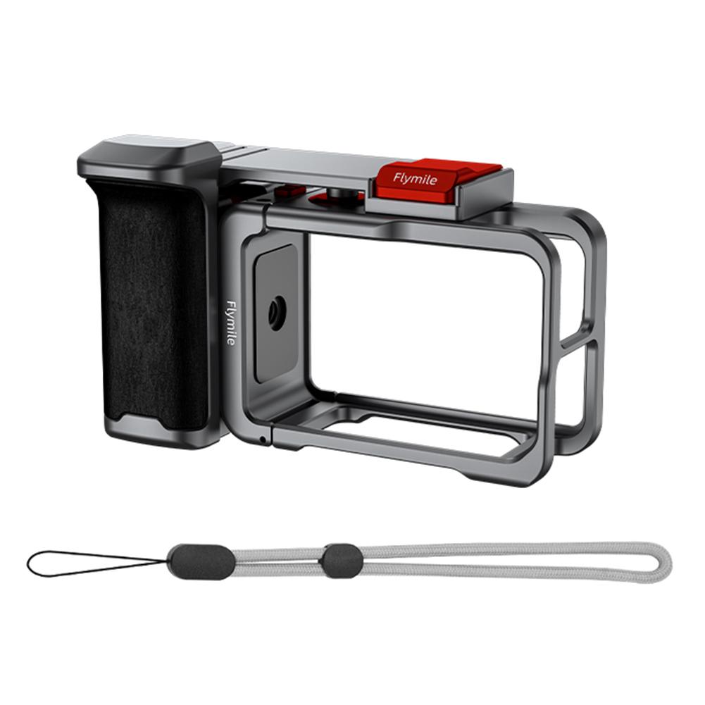 Aluminium Alloy Metal Frame Protective Frame Cage Cold Shoe Expansion Extended Holder Mount Handle Grip Kit for Action 5 Pro 4 3