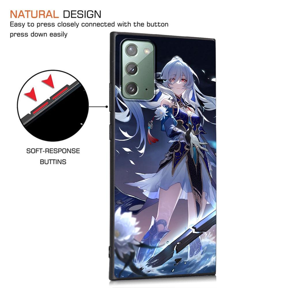 Honkai Star Rail Sparkle Case for Samsung Galaxy Note 10 Plus 20 Ultra 9 8 TPU Phone Cover Note 10 Lite Black Soft Shell Funda