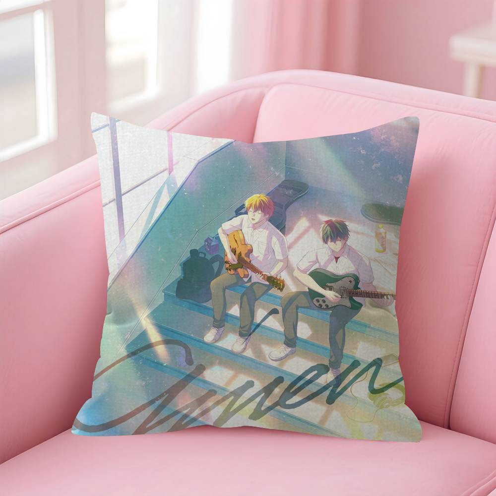 Given Manga Vai Receber Anime Cushion Cover Pillowcase Upholstery Sofa Throw Pillow Home Decor Pillowcas