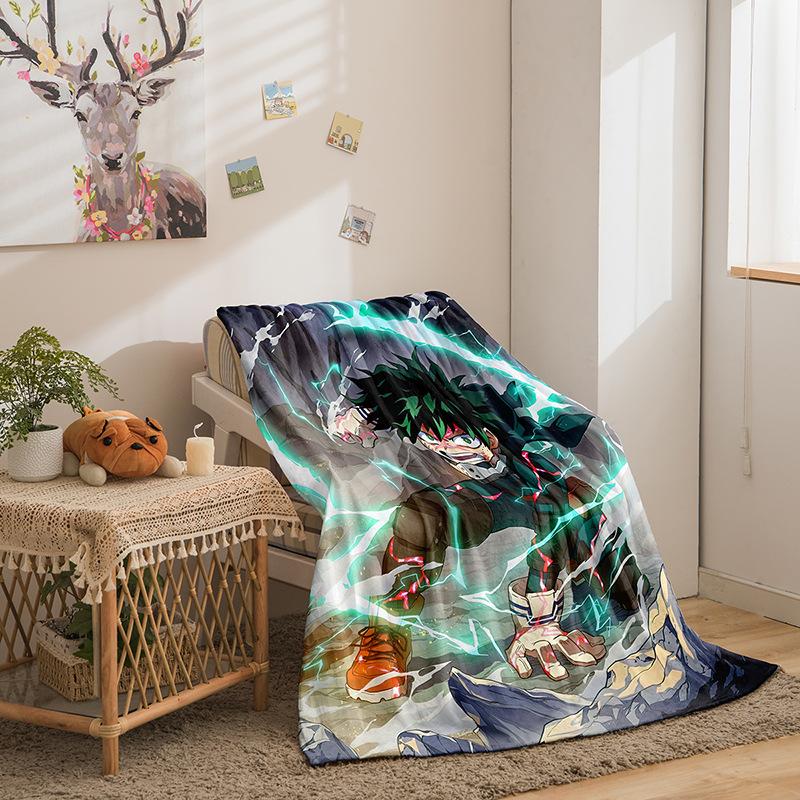 My Hero Academy Series Flannel Blanket 3D Printed Sofa Blanket Thickened Blanket Batch